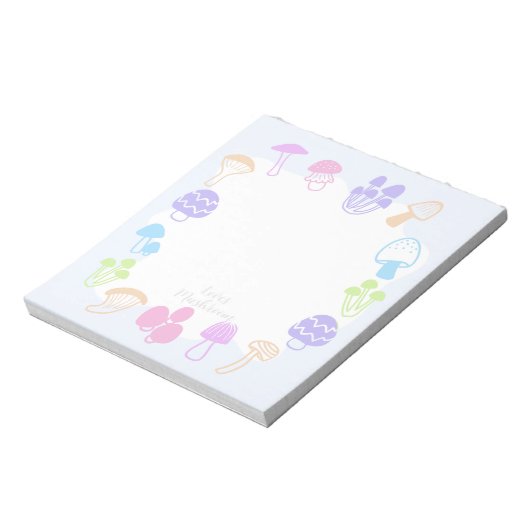 Bloc-note Champignons colorés (Tourné)