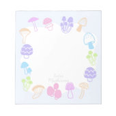 Bloc-note Champignons colorés (Devant)