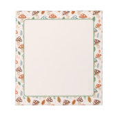 Bloc-note Champignons, Feuillage d'automne, Nature Patten (Devant)