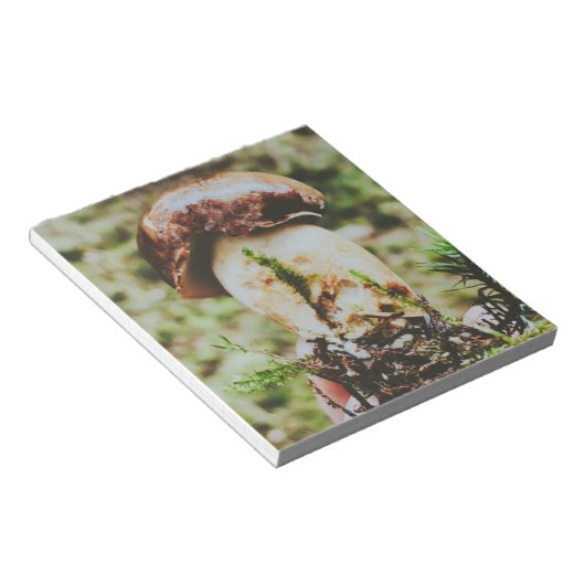 Bloc-note Champignons Porcini en Forêt Suédoise (Incliné)