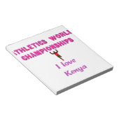 Bloc-note Championnats du monde d'athlétisme Kenya Runner :  (Incliné)