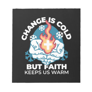 Bloc-note Changement du froid, Feu de foi - Chrétien motivat