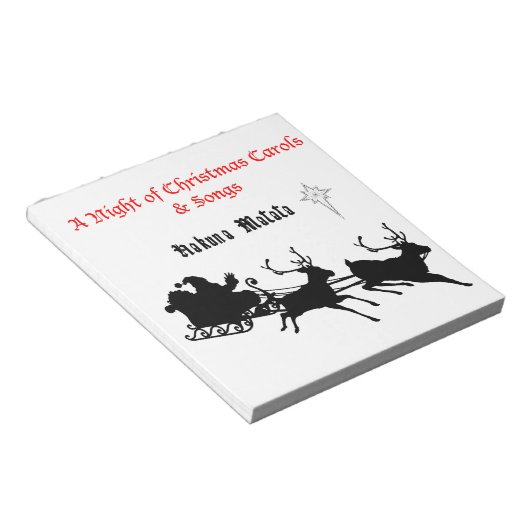 Bloc-note Chanter le long de Noël - Carols & Festive Joy (Incliné)