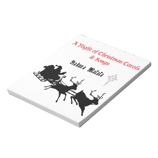 Bloc-note Chanter le long de Noël - Carols & Festive Joy (Tourné)