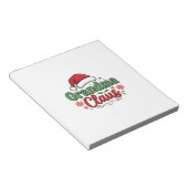 Bloc-note Chapeau de Noël de grand-mère Noël (Incliné)