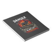 Bloc-note Chapeau de sorcière de Halloween Danger Black Cat (Incliné)