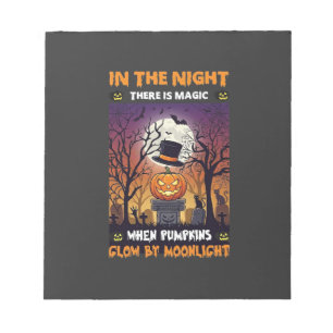 Bloc-note Chapeau haut de forme de citrouille d'Halloween de