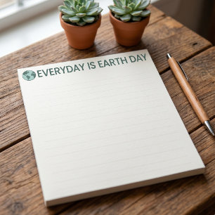 Bloc-note Chaque Jour Est Le Jour De La Terre - Amoureux De