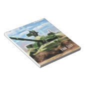 Bloc-note Char militaire soviétique T-72 Abstrait (Incliné)