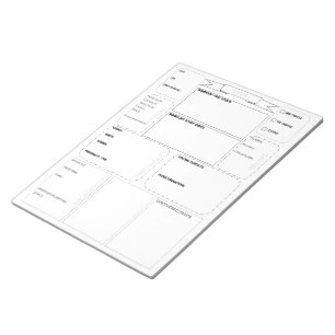Bloc-note Character Sheet Notepad