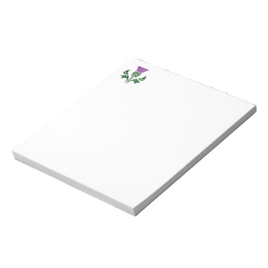 Bloc-note Chardon d'emblème écossais (Tourné)