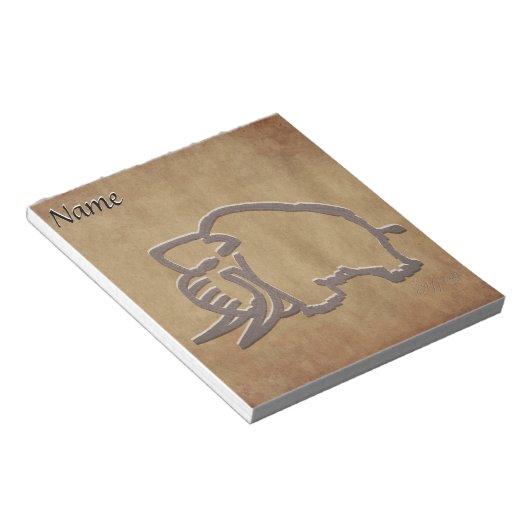 Bloc-note Chargement de mammouth (Incliné)