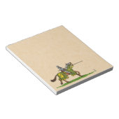 Bloc-note Chargement du chevalier médiéval (Incliné)