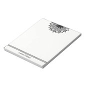 Bloc-note Chargeur de Yoga Fleur Lotus Classique Holistique (Tourné)