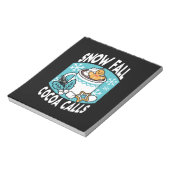 Bloc-note Charme d'hiver et cacao chaud - Appels de cacao d' (Tourné)