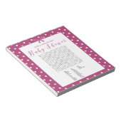 Bloc-note Charming Bright Rose Baby shower Mot Trouver Jeu (Incliné)
