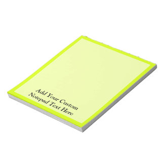 Bloc-note Chartreuse