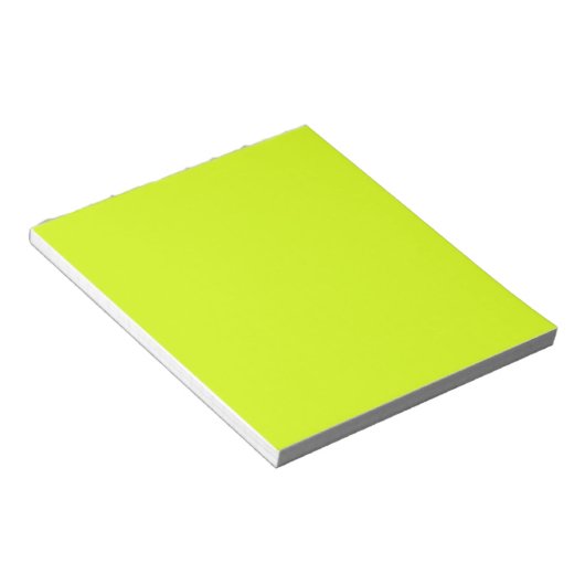Bloc-note Chartreuse Jaune (couleur unie) (Incliné)