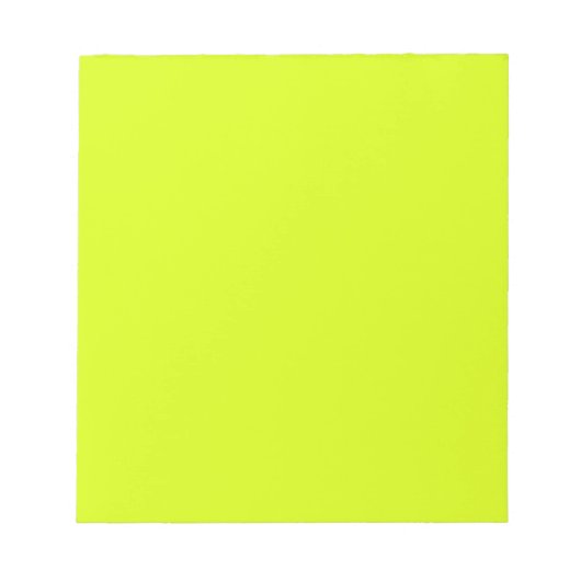 Bloc-note Chartreuse Jaune (couleur unie) (Devant)