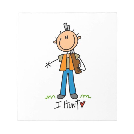 Bloc-note Chasseur de Stick Figure (Devant)