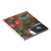 Bloc-note Chat 571 Tuxedo avec colibri (Incliné)