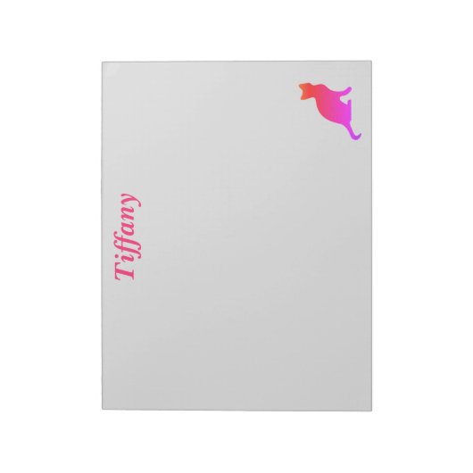 Bloc-note Chat à l'ombre (Tourné)