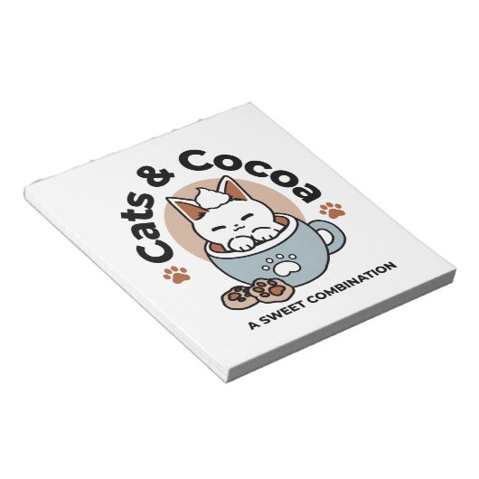 Bloc-note Chat adorable en Mug Conception de vacances - Chat (Incliné)