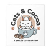 Bloc-note Chat adorable en Mug Conception de vacances - Chat (Devant)