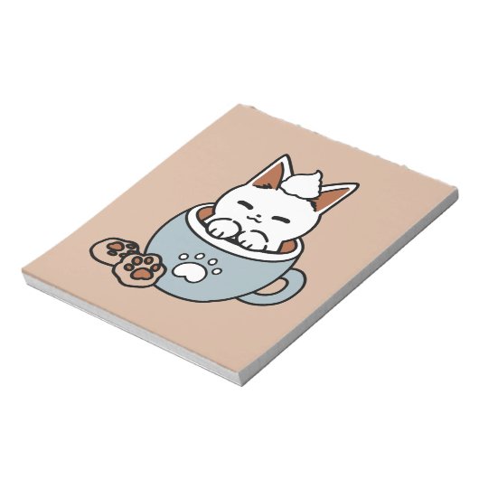 Bloc-note Chat adorable en Mug Conception de vacances - Chat (Tourné)