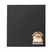 Bloc-note Chat adorable se relaxer au soleil - Animal de com (Devant)