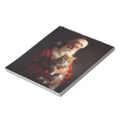 Bloc-note Chat angora turc Santa Claus Fête de Noël  (Tourné)