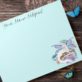 Bloc-note Chat blanc