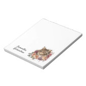 Bloc-note Chat Boho Personnalisé (Tourné)