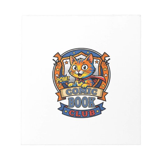 Bloc-note Chat de Bande Dessinée Idée Cadeau pour Maman - Ch (Devant)