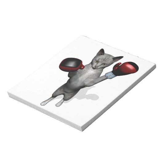 Bloc-note Chat de boîte (Tourné)