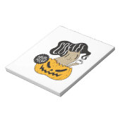 Bloc-note Chat de café Halloween - Joli chat d'Halloween buv (Tourné)