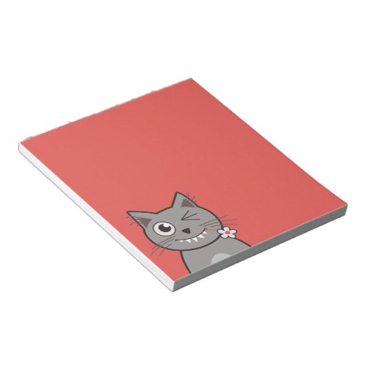 Bloc-note Chat de Funny (Incliné)
