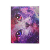 Bloc-note Chat de la galaxie violette (Tourné)