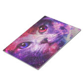 Bloc-note Chat de la galaxie violette (Incliné)