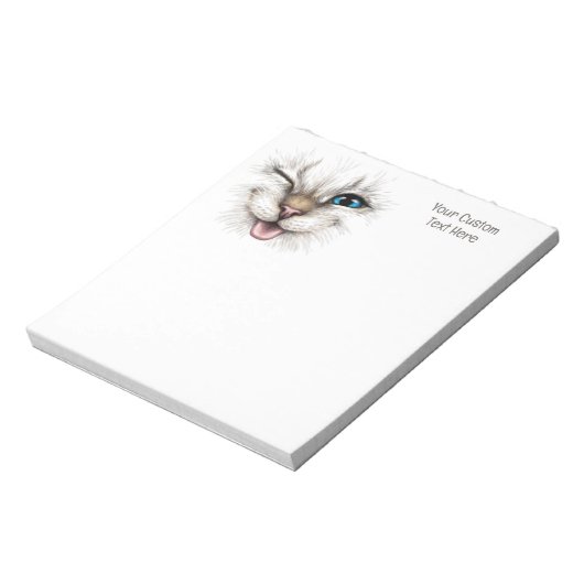 Bloc-note Chat de lecture de texte personnalisé (Tourné)