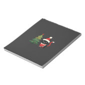 Bloc-note Chat de Noël Santa Arbre Vecteur (Tourné)