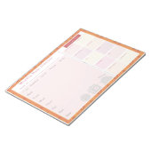 Bloc-note Chat d'été du planificateur de repas hebdomadaire (Incliné)