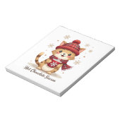 Bloc-note Chat Drôle Chocolat Chaud Saison Joyeux Noël Maman (Tourné)