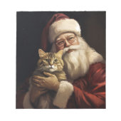 Bloc-note Chat du Bengale avec Noël du Père Noël (Devant)