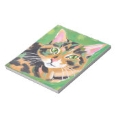 Bloc-note Chat écaille de tortue (Tourné)