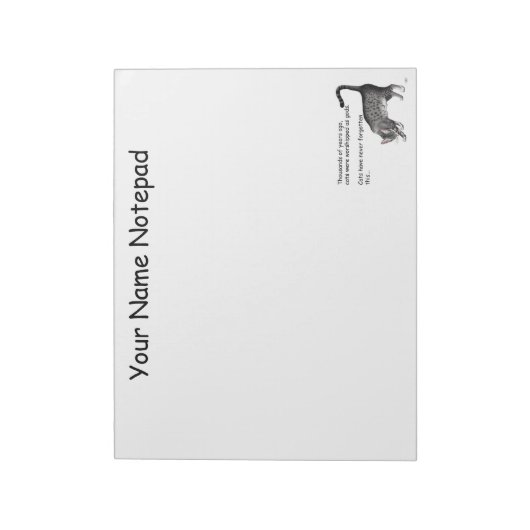 Bloc-note Chat égyptien Gris Tabby (Tourné)