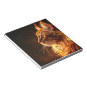 Bloc-note Chat en feu (Incliné)