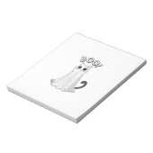 Bloc-note Chat fantôme mignon Boo Kitty Halloween chaton eff (Tourné)