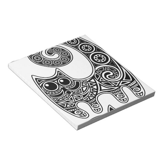 Bloc-note Chat floral (Incliné)