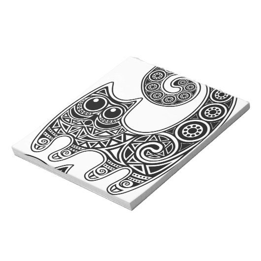 Bloc-note Chat floral (Tourné)